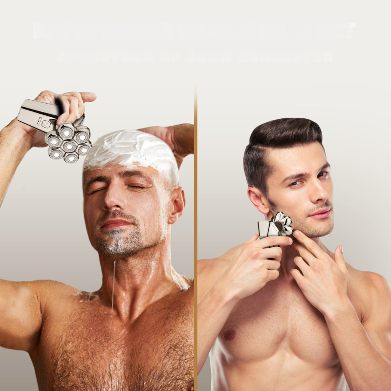 Electric Head Shaver  7-Head Rotary System With Attachments - Product detail 5