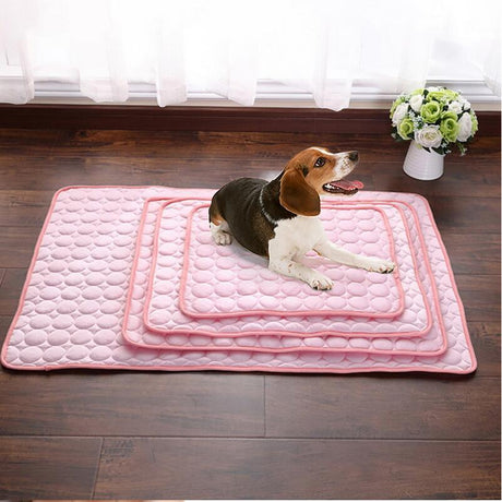 Pet Cooling Mat  Quilted Summer Comfort Pad - Product showcase