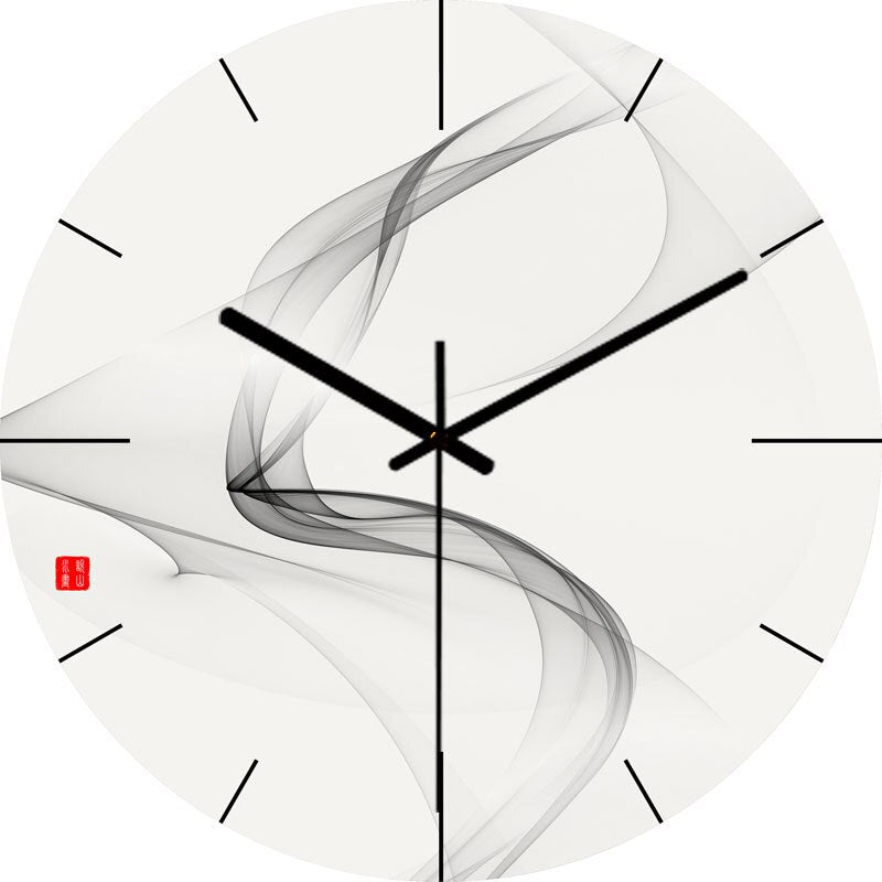 Modern Wall Clock  Neon Numbers Blue Marble Design - Product detail 16