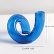 Curved Glass Vase  Modern Wave Design - Product detail 6