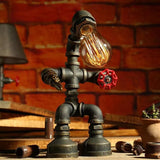 Industrial Robot Table Lamp  Steampunk Pipe Design - Product detail 27