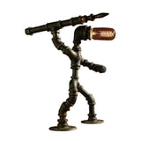 Industrial Robot Table Lamp  Steampunk Pipe Design - Product example