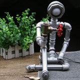 Industrial Pipe Table Lamp  Steampunk LED Design - Product detail 6