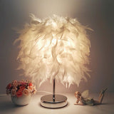 Feather Table Lamp  White Globe Design - Product detail 7