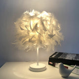 Feather Table Lamp  White Globe Design - Product detail 8