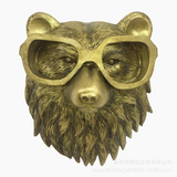 Animal Wall Decor  Vintage Style Brass Finish - Product detail 4