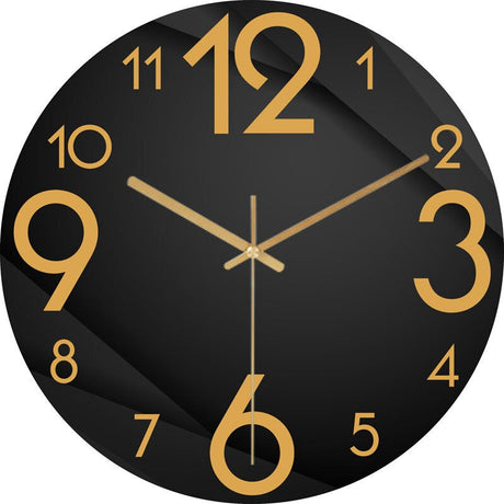 Modern Wall Clock  Neon Numbers On Blue Marble - Product detail 17