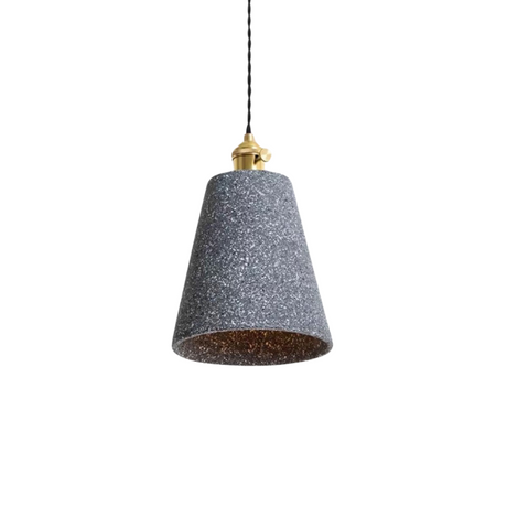 Industrial Cement Pendant Light  Minimalist Gray Shade With Brass Fitting - Product detail 16