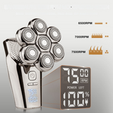 Electric Head Shaver  7-Head Rotary System With Attachments - Product example
