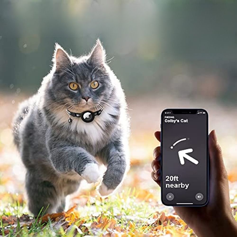 Smart Pet Collar  GPS Tracker Holder With Reflective Safety Band - Detailed view