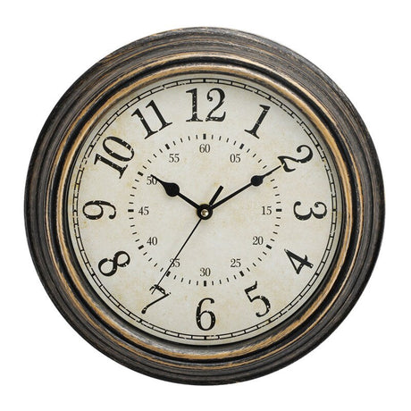 Vintage Wall Clock  Antique Bronze Frame Design - Product showcase
