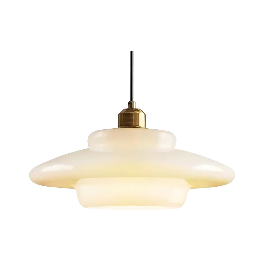 Art Deco Pendant Light  Layered Glass Shade Design - Product detail 18