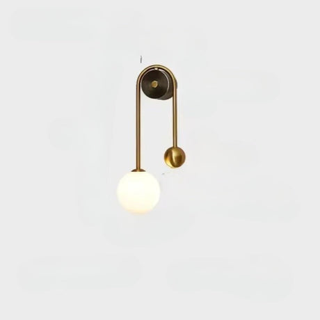 Modern Wall Light  Dual Globe Glass LED Gold Design - Product detail 5