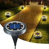Solar Garden Lights  Warm LED Ground Illumination - Detailed view