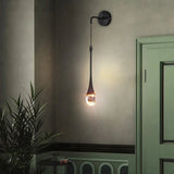 Modern LED Wall Lamp  Crystal Drop Design With Gold Accents - Product detail 5