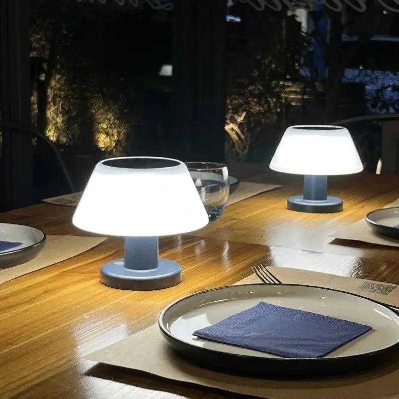 Solar LED Desk Lamp  Wireless Waterproof Design - Product example
