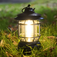 Vintage Outdoor Lantern  Black Metal LED Garden Light - Product detail 7