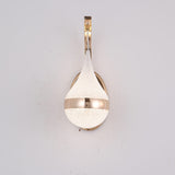 Modern LED Wall Sconce  Teardrop Glass Gold Trim - Detailed view
