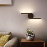 Modern LED Wall Sconce  Curved Aluminum Half-Circle Design - Detailed view