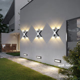 Modern Outdoor Wall Light  X-Shape LED Waterproof Design - Product detail 12