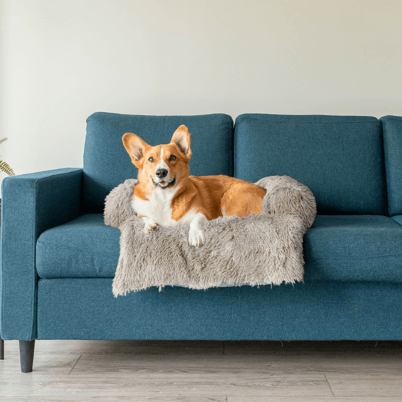 Plush Pet Furniture Protector  Water-Repellent Vegan Fur Bed - Product detail 15