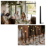 LED Black Taper Candles  Flameless Gothic Dining Decor - Product detail 4