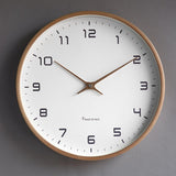 Minimalist Wall Clock  Natural Wood Frame Design - Product detail 4