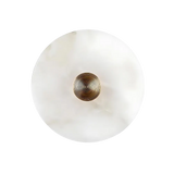 Modern Wall Light  White Glass Disc with Bronze Center - Product detail 13