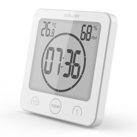 Digital Bathroom Clock  LCD Temperature Humidity Display - Product detail 7