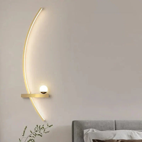 Curved LED Wall Lamp  Modern Minimalist Design - Product detail 10