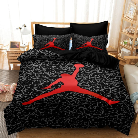 Basketball Sports Bedding Set  Modern Black Camo Pattern - Product detail 4