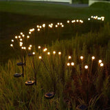 Solar Garden String Lights  Glowing Orb Branch Design - Detailed view