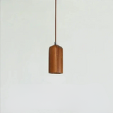 Scandinavian Pendant Light  Natural Wood Cylinder Design - Product detail 12