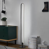 LED Floor Lamp  Slim Aluminum Design with Dimmable Light - Detailed view