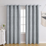 Textured Blackout Curtains  Embossed Swirl Pattern Grey - Product detail 17