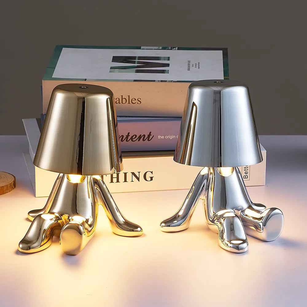 Modern Table Lamp  Metallic High Heel Design - Product showcase
