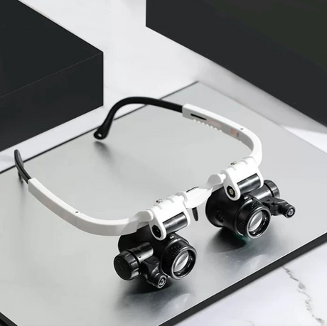 Professional Magnifying Glasses  LED Illuminated 3-Level Magnification - Product showcase