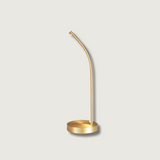 Modern LED Desk Lamp  Curved Brass Design - Product showcase