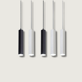 Modern Mini Pendant Light  Slim LED Cylinder Design - Product showcase
