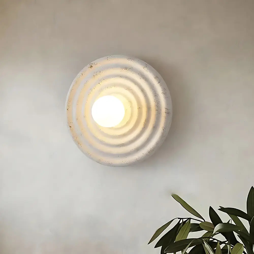 Japandi Wall Light  Minimalist Concentric Design - Detailed view
