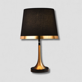 Modern Table Lamp  Black Shade Gold Trim Design - Product detail 6