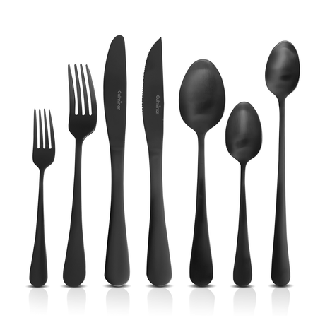 Modern Black Cutlery Set  Premium Stainless Steel 42-Piece Collection - Product detail 4