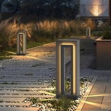 Modern Solar Path Light  Weather Resistant LED Garden Bollard - Detailed view