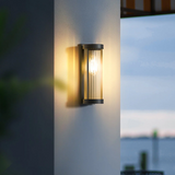Modern Outdoor Wall Light  Ribbed Glass LED Sconce - Product detail 4