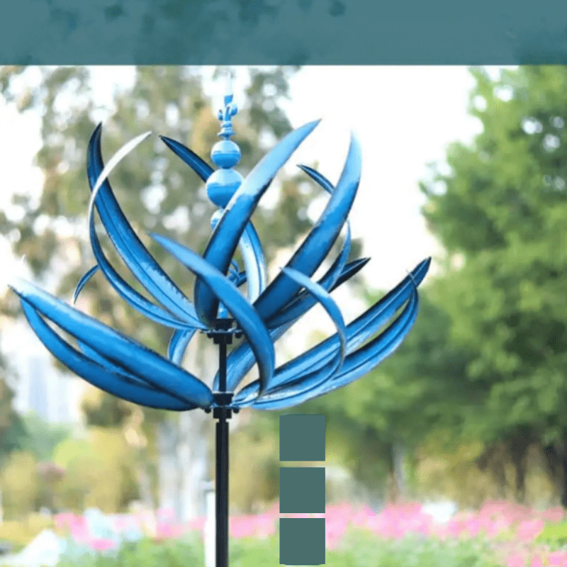 Metal Wind Spinner  Red Garden Kinetic Sculpture - Product detail 5