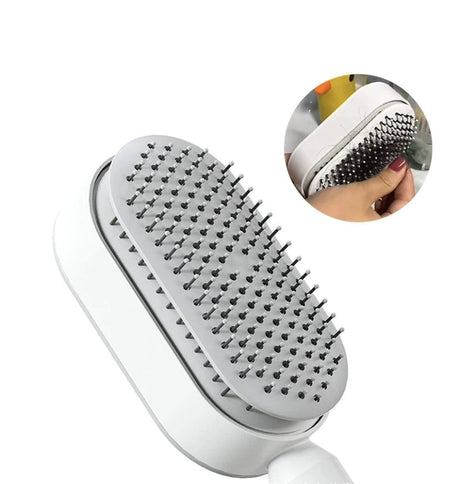 Self Cleaning Hair Brush  Easy Care Detangling Design - Product showcase