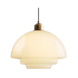 Art Deco Pendant Light  Layered Glass Shade Design - Product detail 17