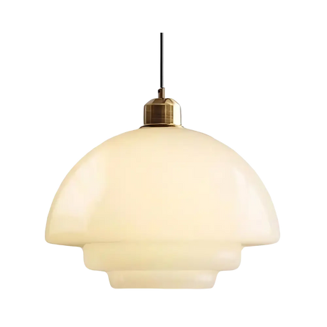 Art Deco Pendant Light  Layered Glass Shade Design - Product detail 17