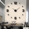 Modern Wall Clock  3D Floating Numbers Design - Detailed view