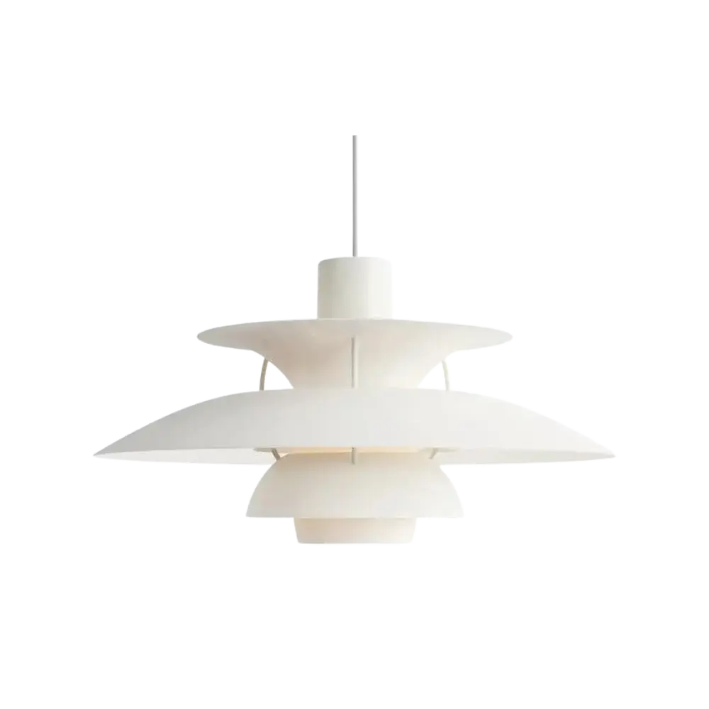 Scandinavian Pendant Light  Layered Metal Disc Design - Detailed view